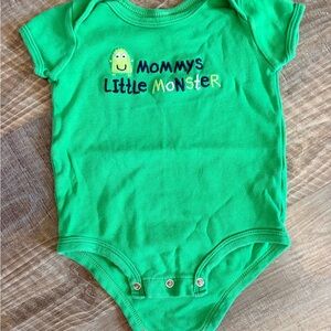 Carter's Bright Green Baby Onesie with Fun Design
